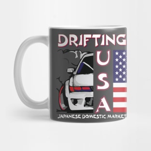 JDM Drifting USA Drift Car Graphic Japanese Mug